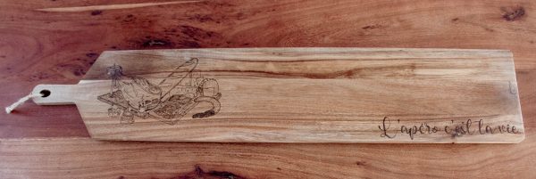 Planche apéritive grande 100cm x 20 cm