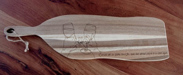 Planche apéritive moyenne 64cm x 19 cm