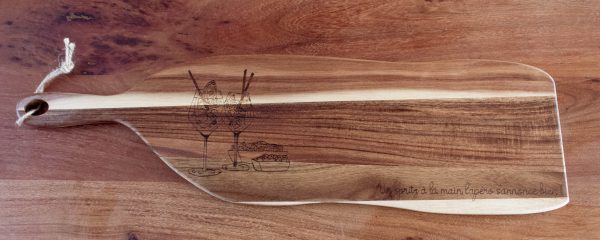 Planche apéritive moyenne 64cm x 19 cm