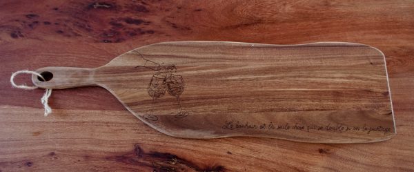 Planche apéritive moyenne 64cm x 19 cm